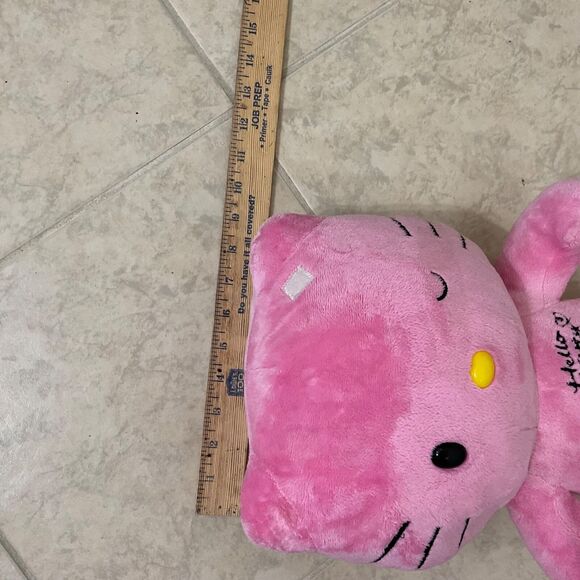 Build A Bear Hello Kitty Pink Leopard Print Paws Winking Sanrio 18" Plush NO Bow - Picture 14 of 14